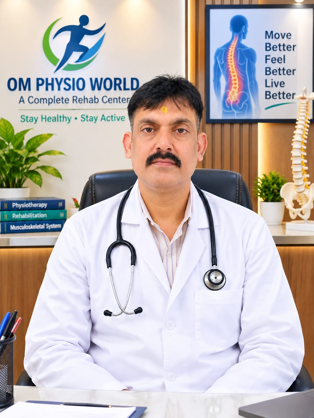 Dr. Anish Narayan at OM Physio World